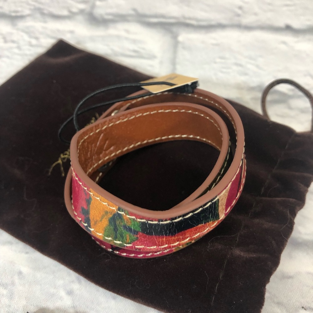 Patricia Nash Leather wrap floral bracelet Brand new. NWT - Picture 3 of 10